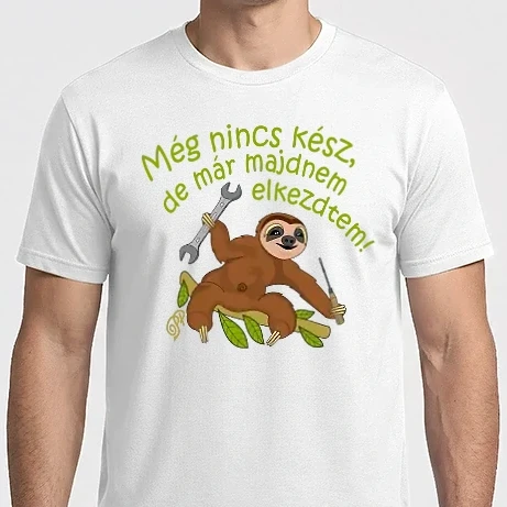 Férfi Imperial póló - Majdnem Elkezdtem Lajhár