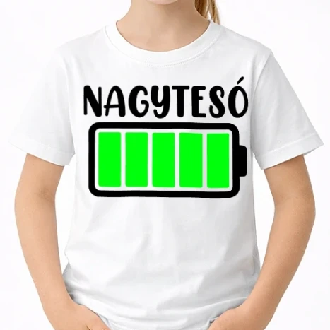 Uniszex gyerek Póló - Nagytesó akksi