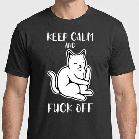 Férfi Imperial póló - Keep calm and fuck off