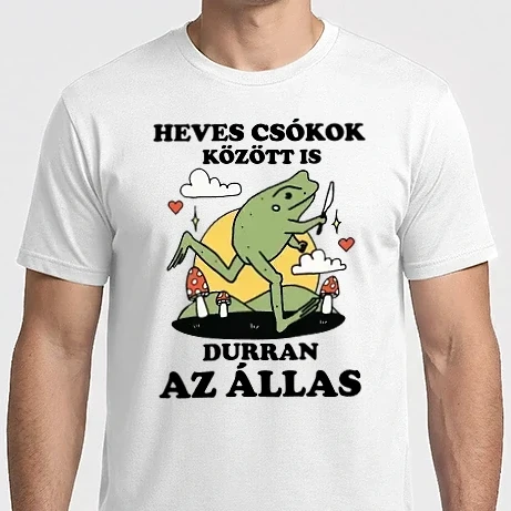 Férfi Imperial póló - Heves csókok között is durran az állas Béka