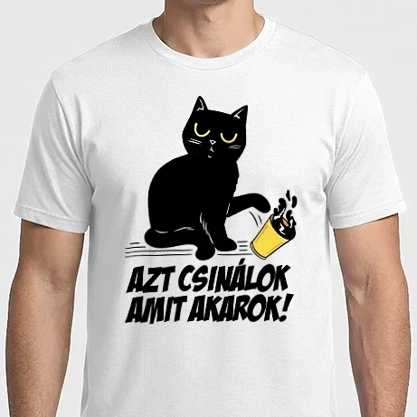 Férfi Imperial póló - Azt csinálok, amit akarok cicás