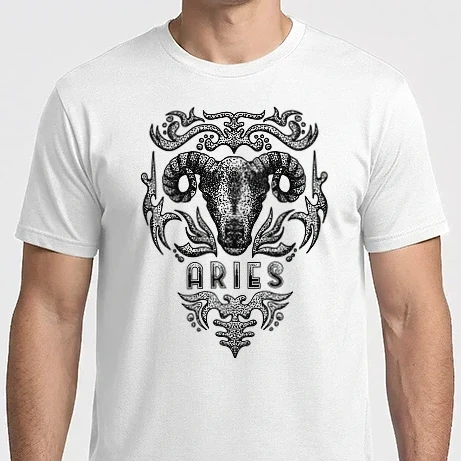 Férfi Imperial póló - Vintage zodiac aries