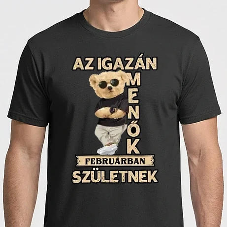 Férfi Imperial póló - Menő Maci szülinap FEBRUÁR