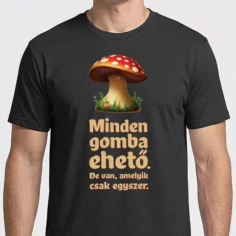 Férfi Imperial póló - Minden gomba ehető 