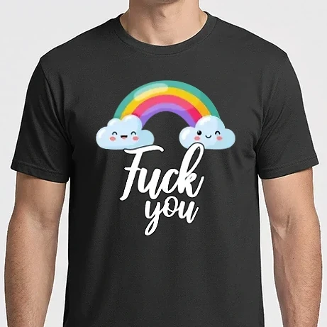 Férfi Imperial póló - Fuck you rainbow