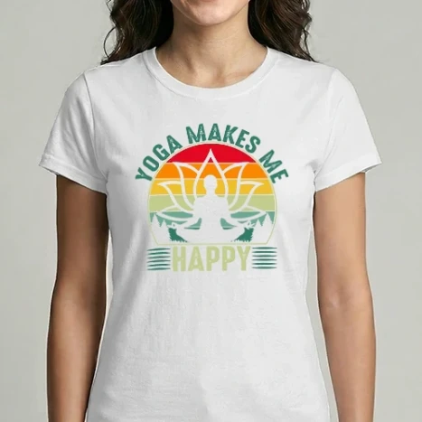 Női Imperial póló - Yoga makes me happy
