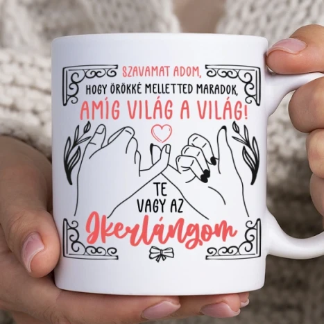 Fehér bögre - Ikerlángok