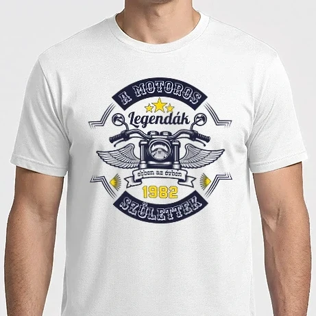 Férfi Imperial póló - Motoros legendák színes 1982