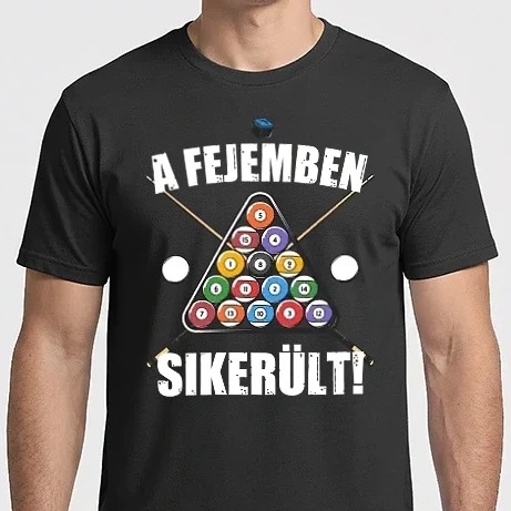 Férfi Imperial póló - A fejemben sikerült Biliárd