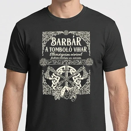 Férfi Imperial póló - Dungeons and Dragons Barbár