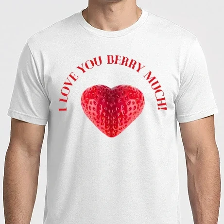 Férfi Imperial póló - I love you Berry much