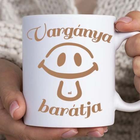 Fehér bögre - Vargánya barátja gombász 