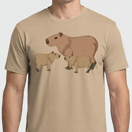 Férfi Imperial póló - Capybara család 