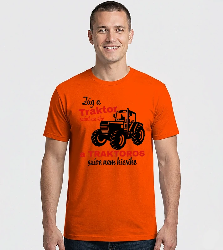 Zúg a traktor szánt az eke – Férfi Imperial póló