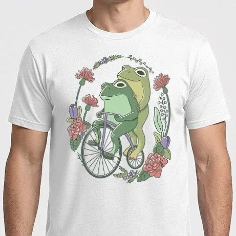 Férfi Imperial póló - Béka pár biciklin