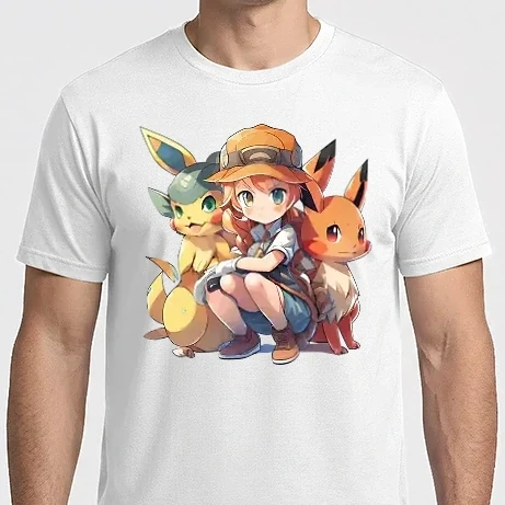 Férfi Imperial póló - Pokémon stílusú minta_04