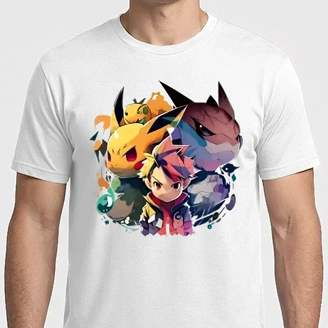 Férfi Imperial póló - Pokémon stílusú minta_01