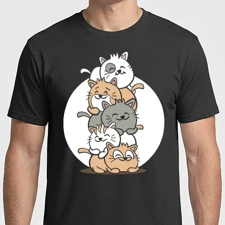 Férfi Imperial póló - Cicák kupacban