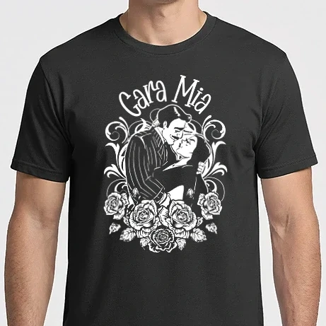 Férfi Imperial póló - Addams family páros Morticia és Gomez Cara Mia