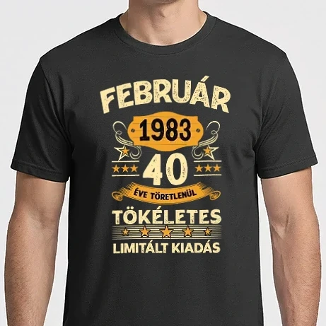 Férfi Imperial póló - Február 1983 40 éve töretlenül tökéletes