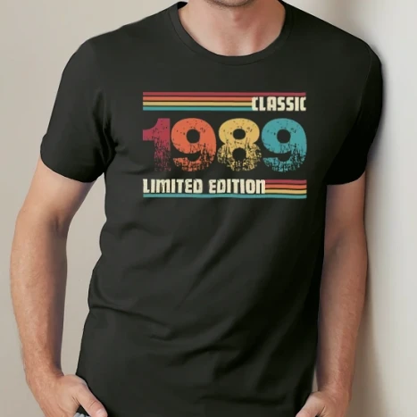 Férfi prémium fit kerek nyakú póló - Classic 1989