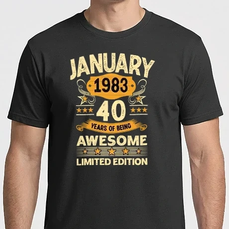 Férfi Imperial póló - January 1983 40 years of being limited edition