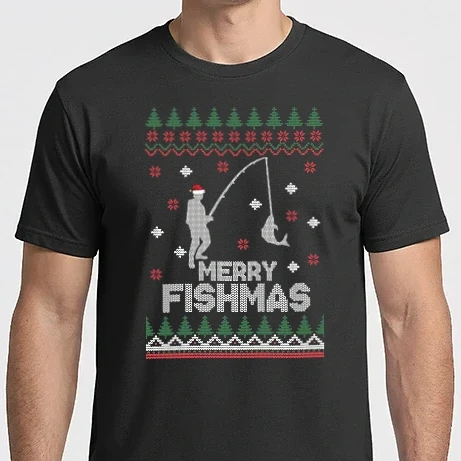 Férfi Imperial póló - Merry Fishmas