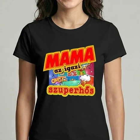 Női Imperial póló - mama az igazi szuperhős