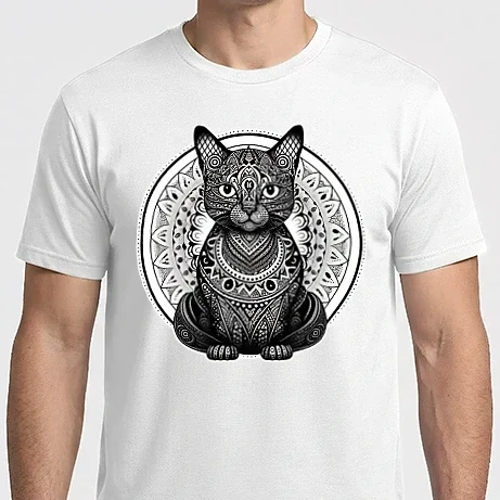 Férfi Imperial póló - Mandala Macska