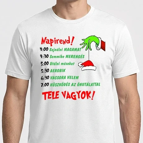 Férfi Imperial póló - Grincs napirend