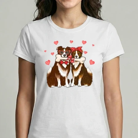 Női Imperial póló - Szerelmes kutyák