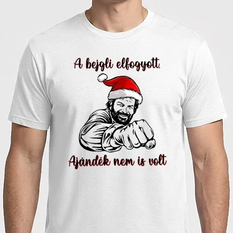 Férfi Imperial póló - A bejgli elfogyott, ajándék nem is volt Bud Spencer