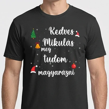 Férfi Imperial póló - Kedves mikulás meg tudom magyarázni