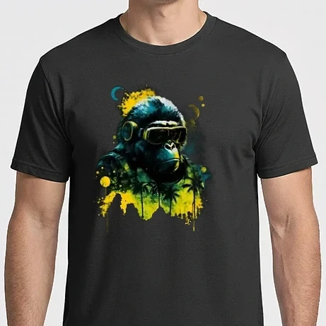 Férfi Imperial póló - Retro Gorilla
