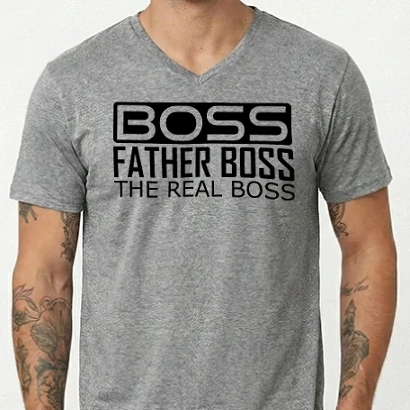 Férfi V-nyakú póló - boss...father boss