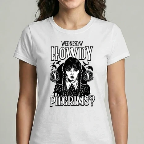Női Imperial póló - Wednesday Howdy Pilgrims