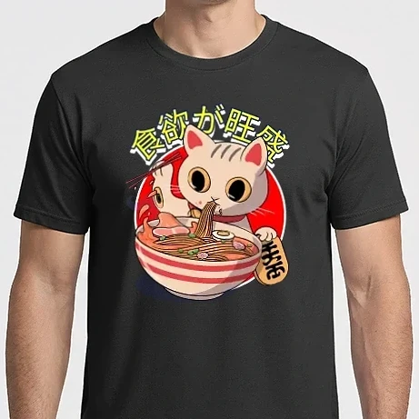 Férfi Imperial póló - Ramen  Macska