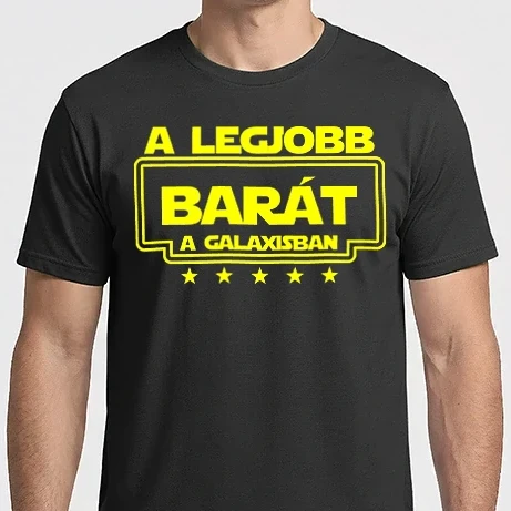 Férfi Imperial póló - a legjobb barát a galaxisban