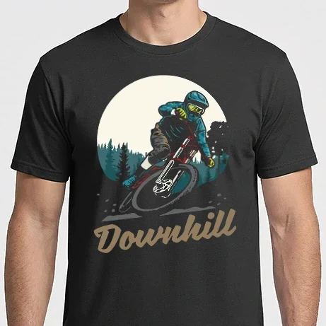 Férfi Imperial póló - Downhill sötét alaphoz