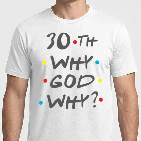 Férfi Imperial póló - 30 why god why?