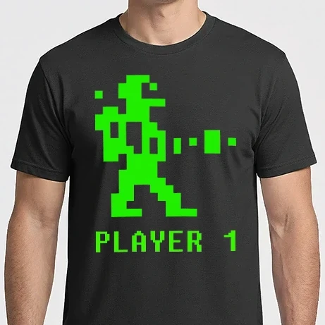 Férfi Imperial póló - worrior player c64 commodore gamer retro computer