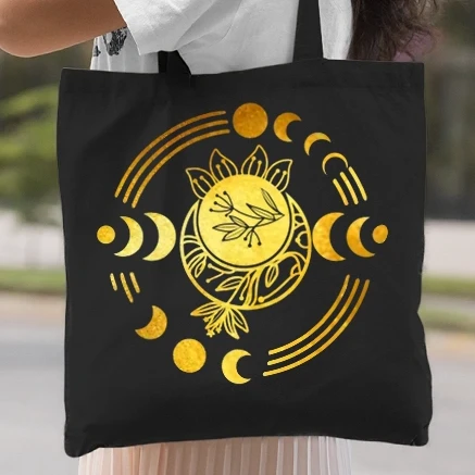 Vászontáska - Golden silhouette Moon