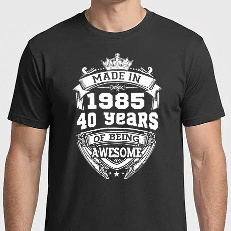 Férfi Imperial póló - Made in awesome 40 éves