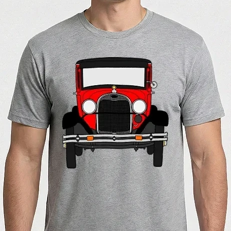Férfi Imperial póló - Ford Model A piros