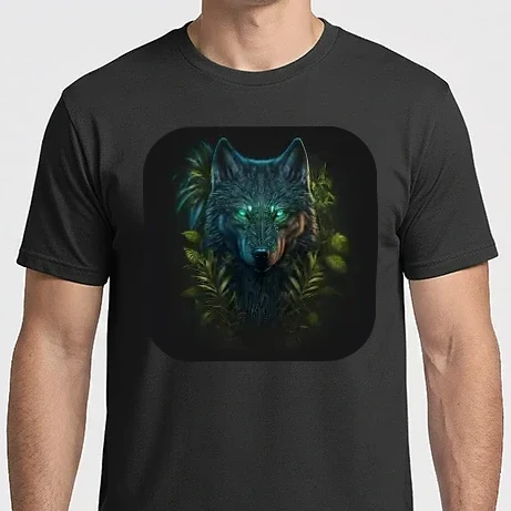 Férfi Imperial póló - Fantasy Wolf