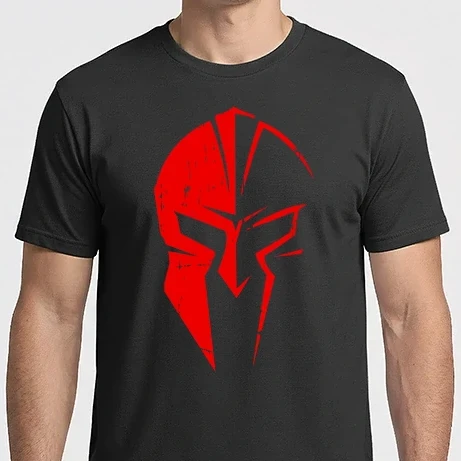 Férfi Imperial póló - Spártai sisak (red)