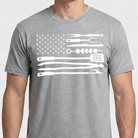 Férfi Imperial póló - Amerikai életmód, grill zászló