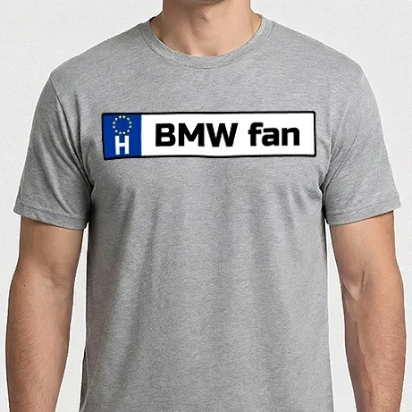 Férfi Imperial póló - rendszám bmw