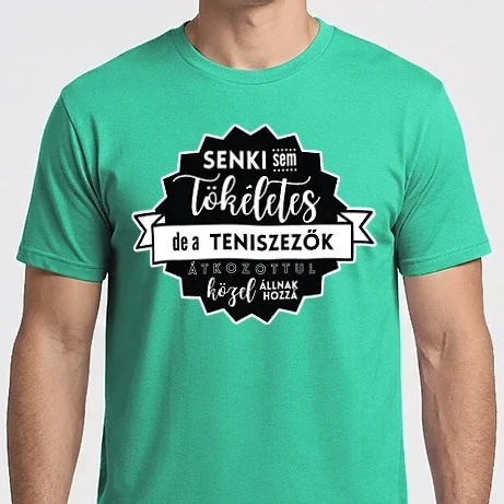 Férfi Imperial póló - Senki sem tökéletes, de a teniszezők átkozottul közel állnak hozzá