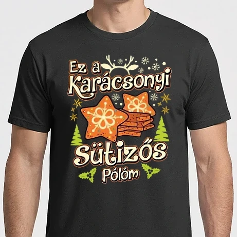 Férfi Imperial póló - Ez a karácsonyi sütizős pólóm